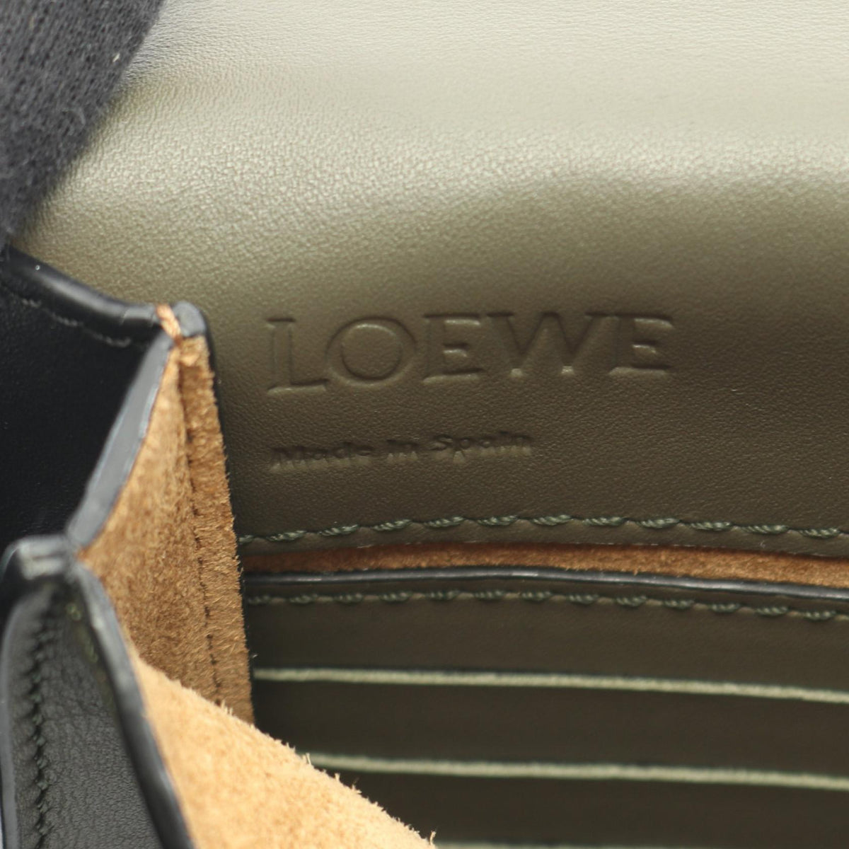 Loewe Gusset Flat · Leather Crossbody
