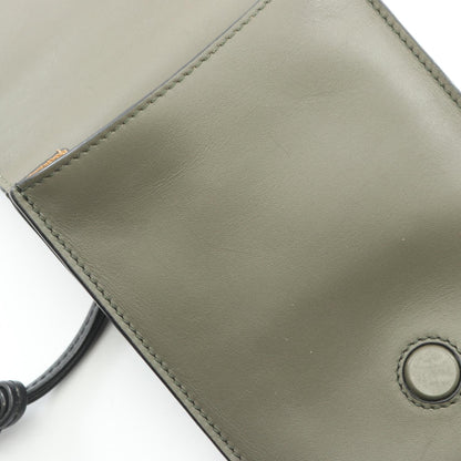 Loewe Gusset Flat · Leather Crossbody