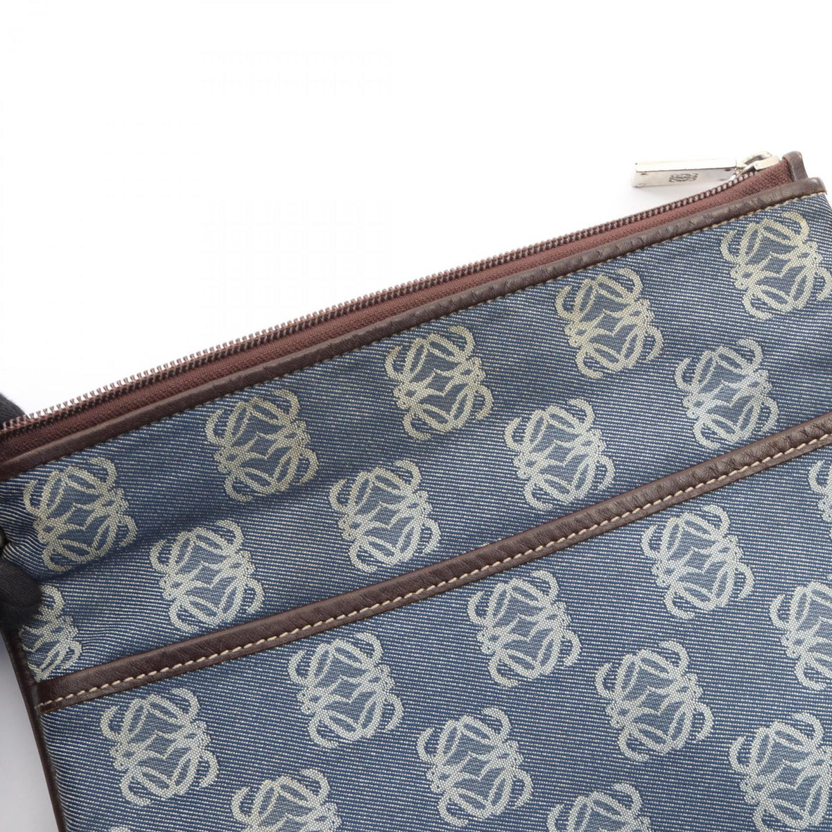 LOEWE Anagram · Canvas Leather Crossbody