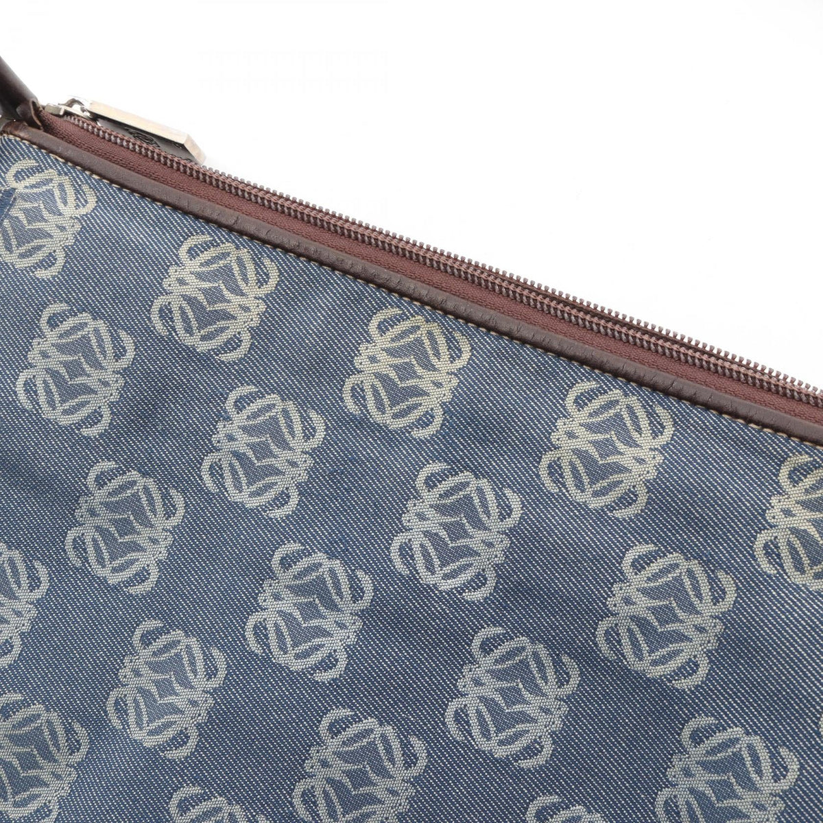 LOEWE Anagram · Canvas Leather Crossbody