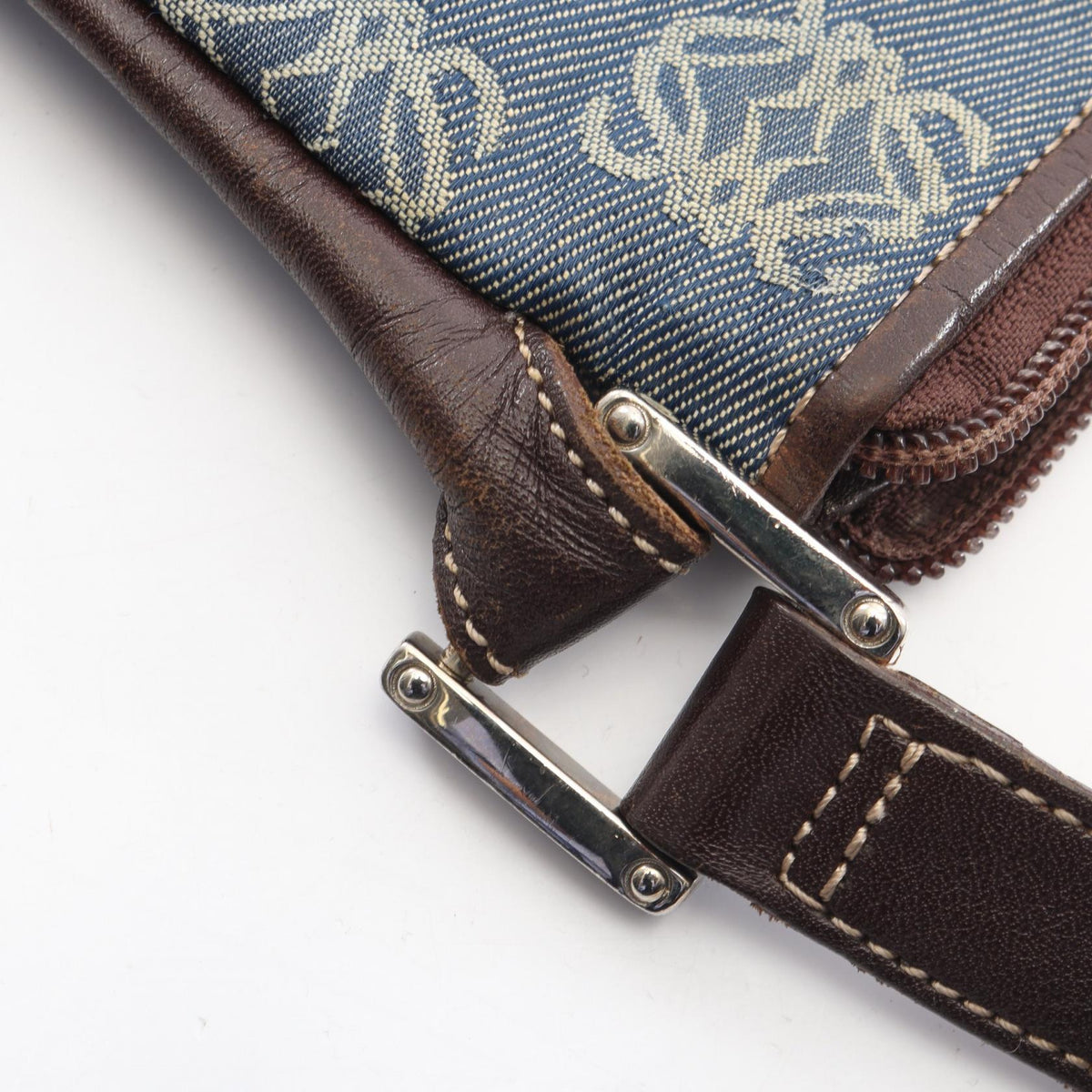 LOEWE Anagram · Canvas Leather Crossbody