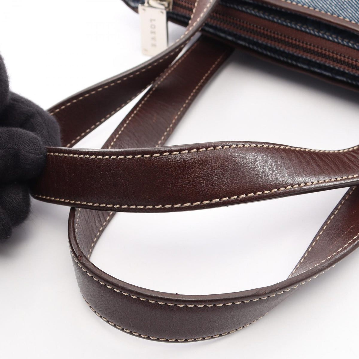 Loewe Repeat Anagram · Canvas Leather Tote