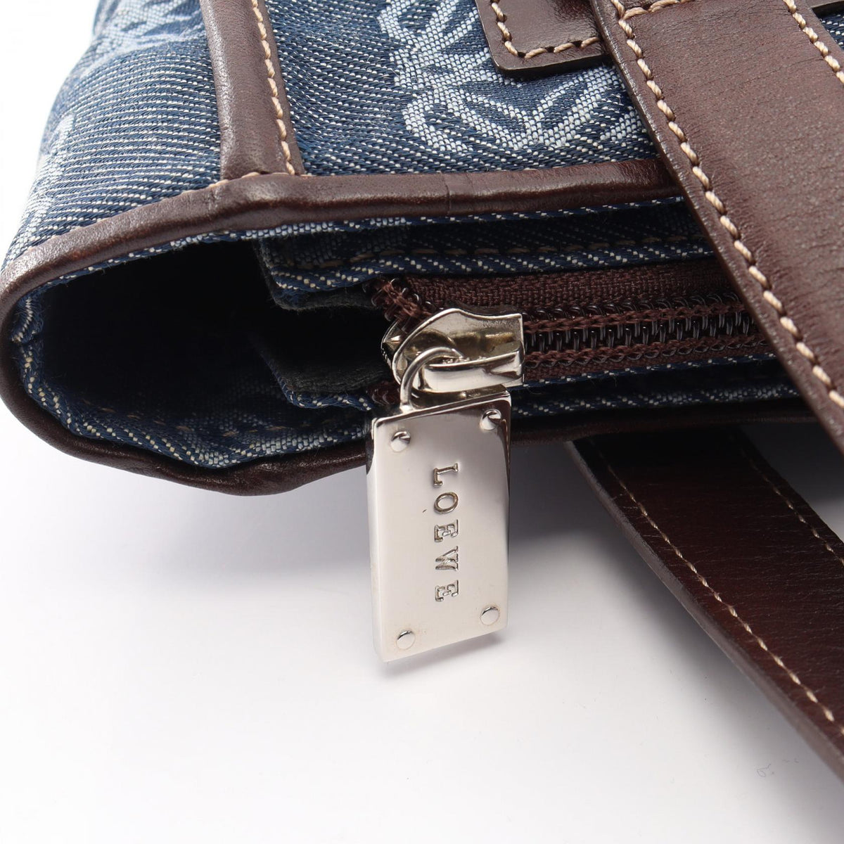 Loewe Repeat Anagram · Canvas Leather Tote