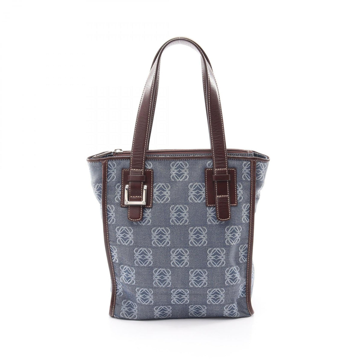 Loewe Repeat Anagram · Canvas Leather Tote