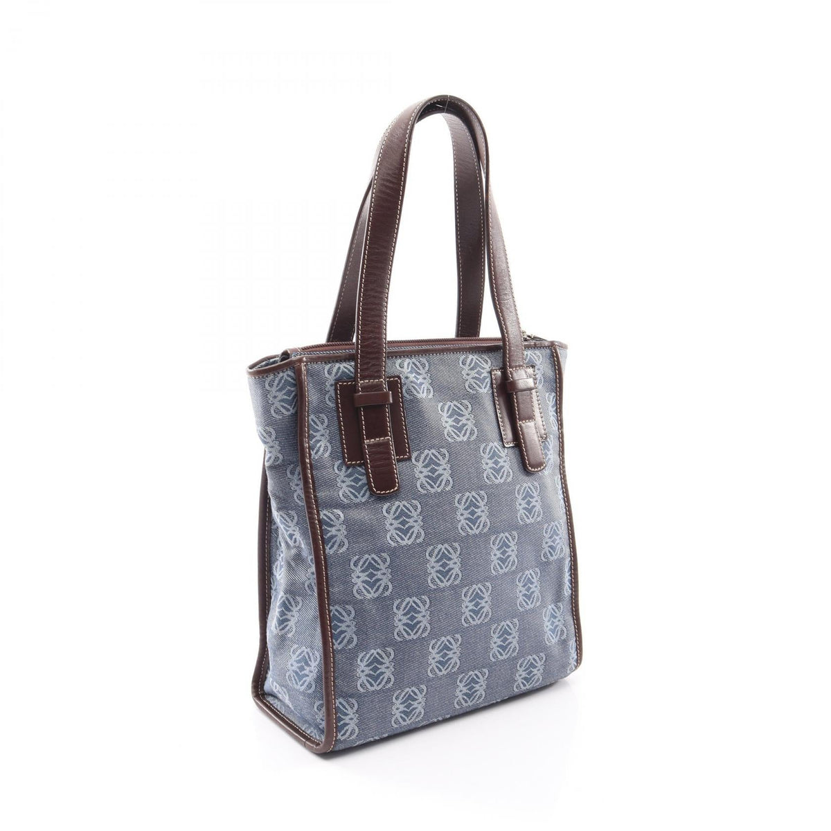 Loewe Repeat Anagram · Canvas Leather Tote