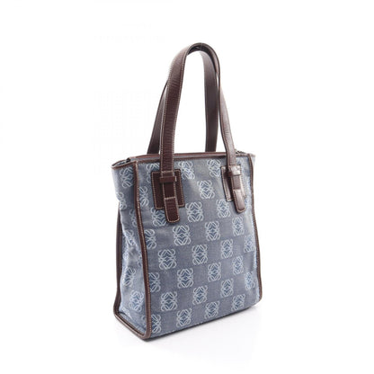 Loewe Repeat Anagram · Canvas Leather Tote