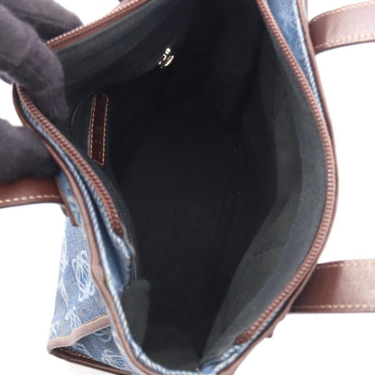 Loewe Repeat Anagram · Canvas Leather Tote