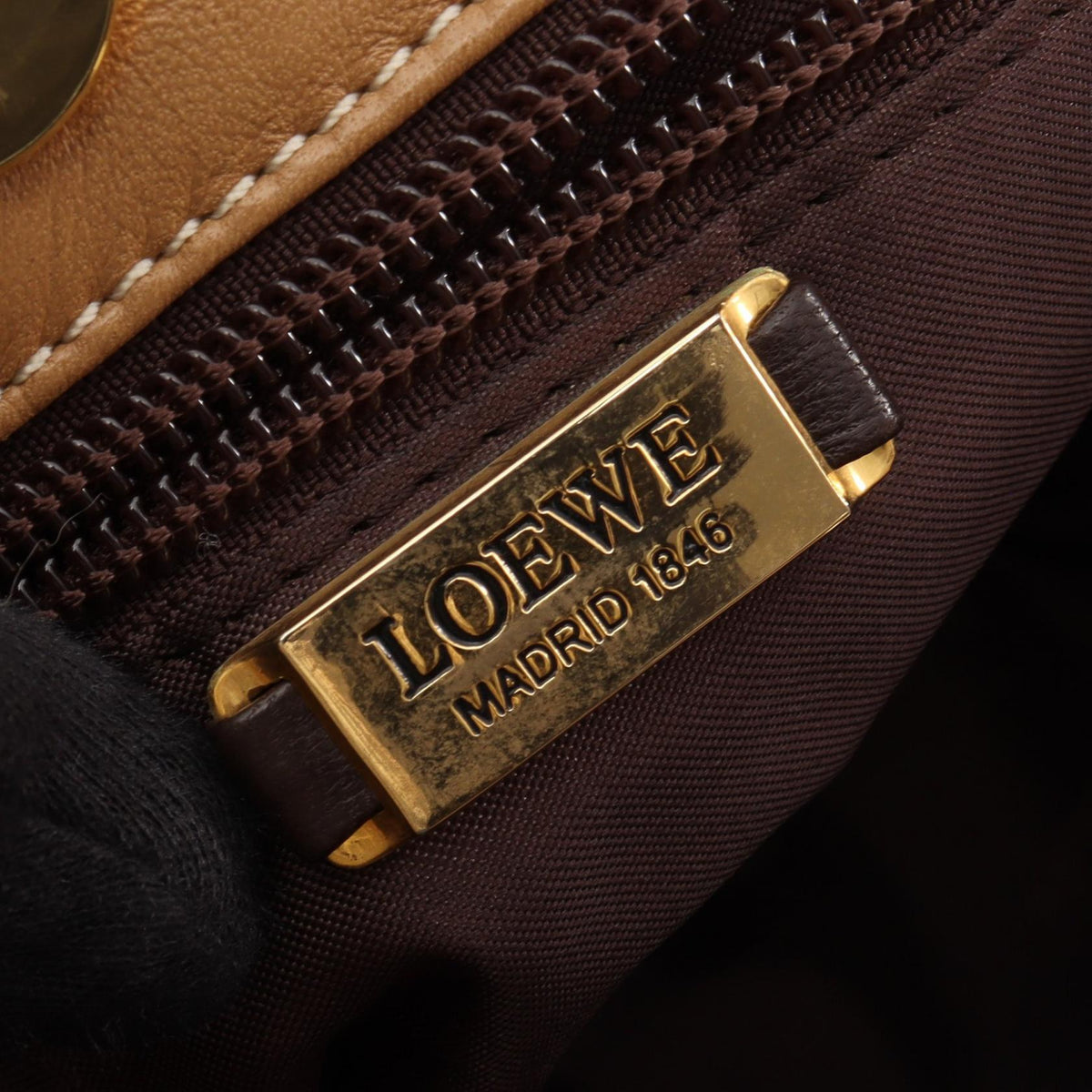 Loewe Anagram · Leather Handbag