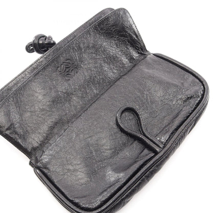 Loewe Twisted Knot · Leather Clutch