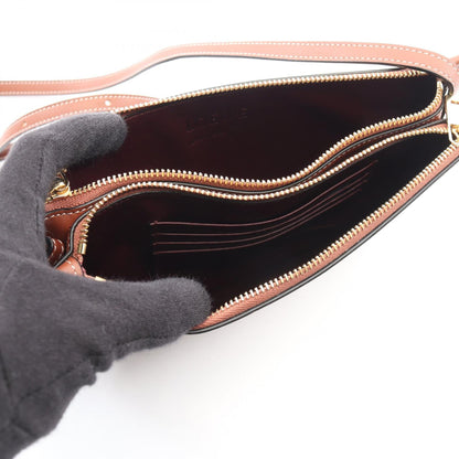 Loewe Gate Double Zip Pouch · Leather