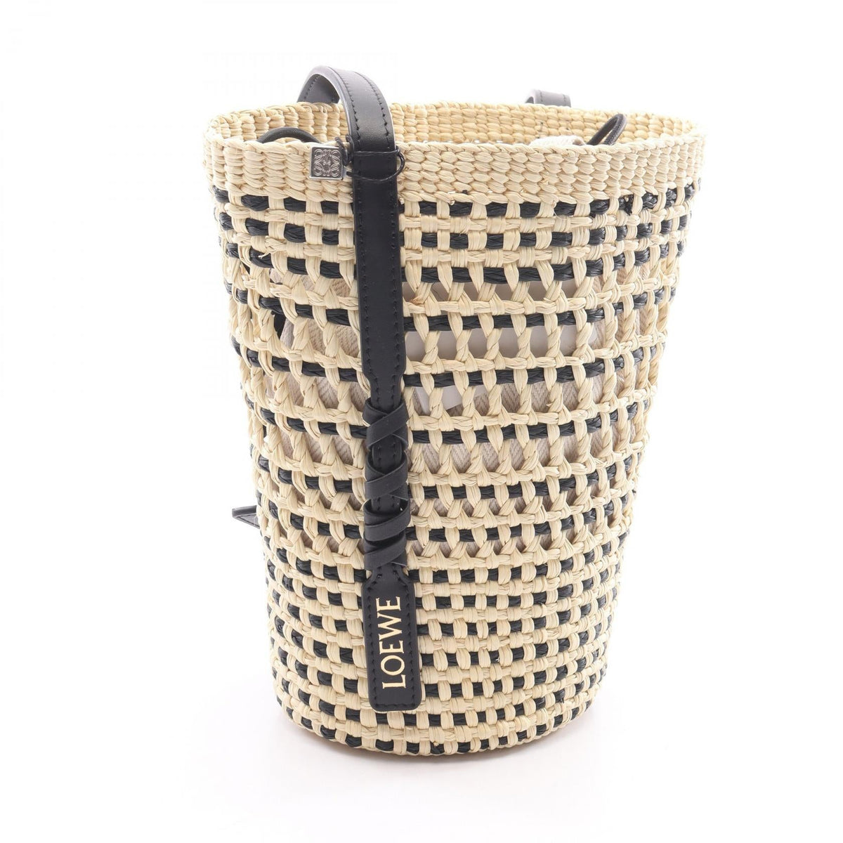 Loewe Blade Pocket · Raffia & Leather
