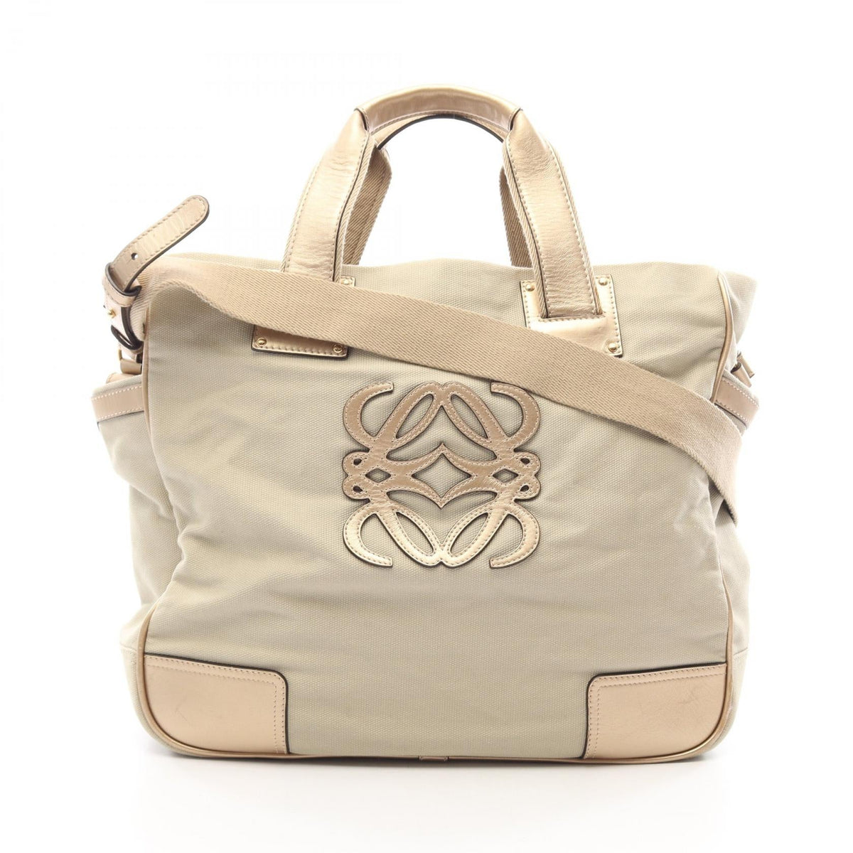Loewe Anagram · Canvas & Leather Tote