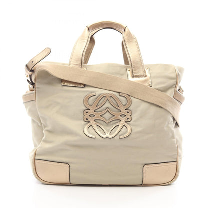 Loewe Anagram · Canvas & Leather Tote