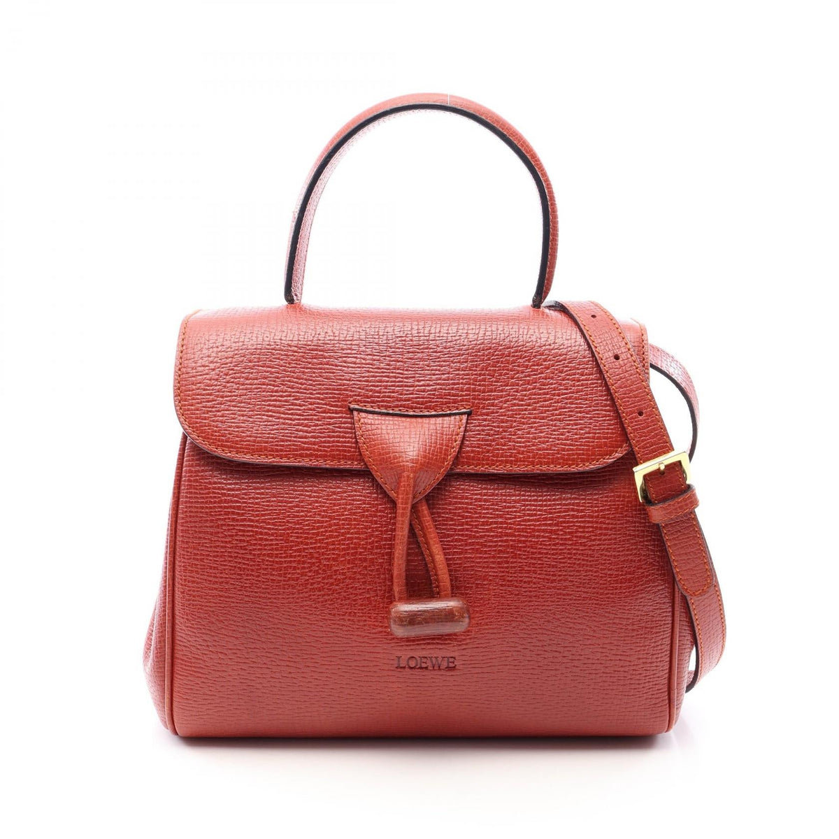 Loewe · Bordeaux Leather · 2-Way Bag
