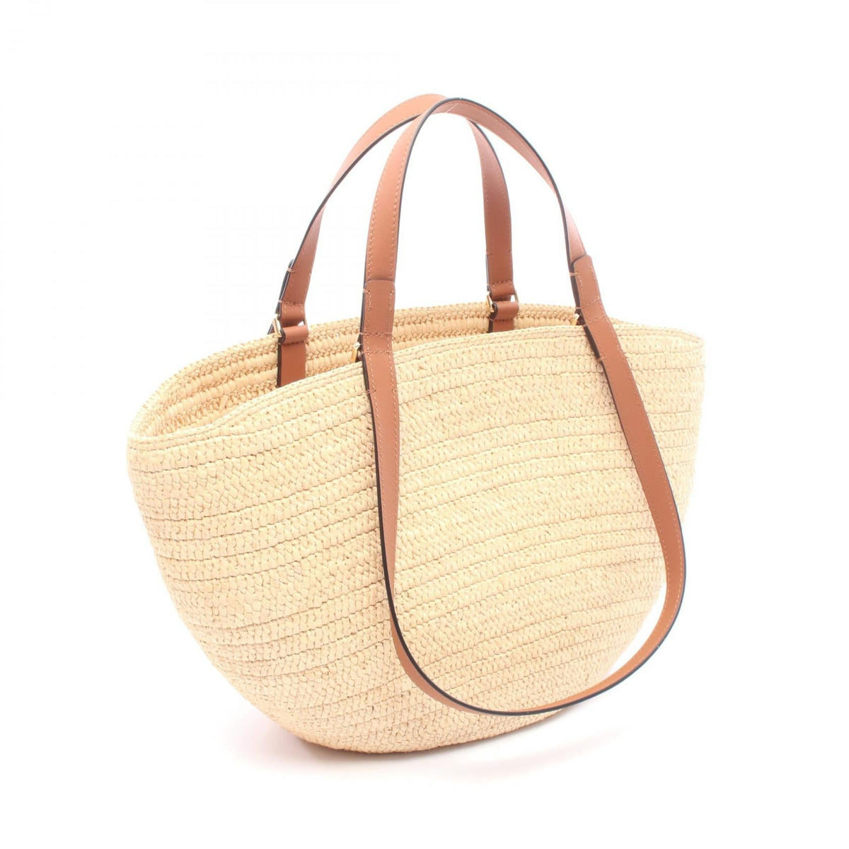 Loewe Eclipse Basket · Leather Raffia