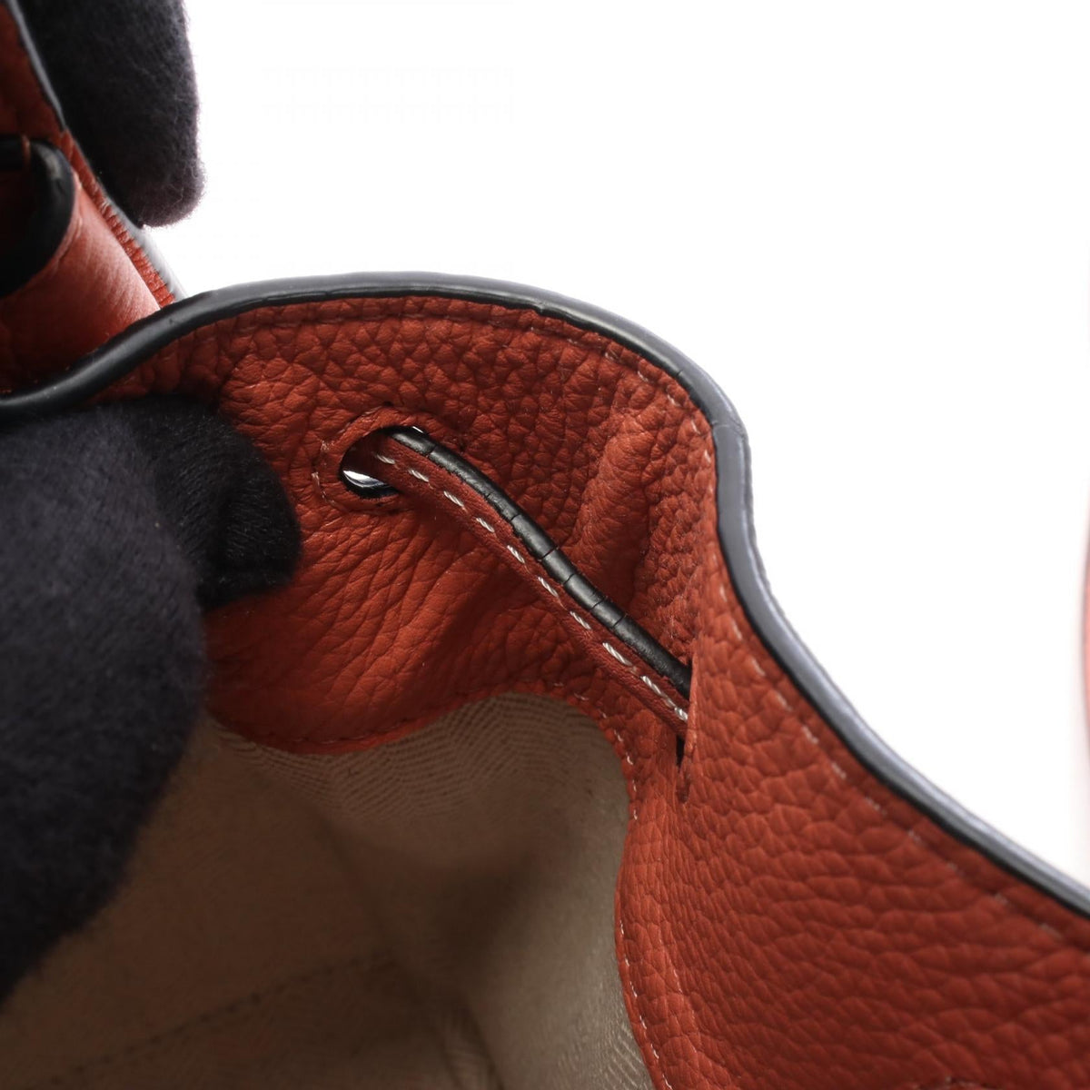 LOEWE Hammock Drawstring Mini · Leather