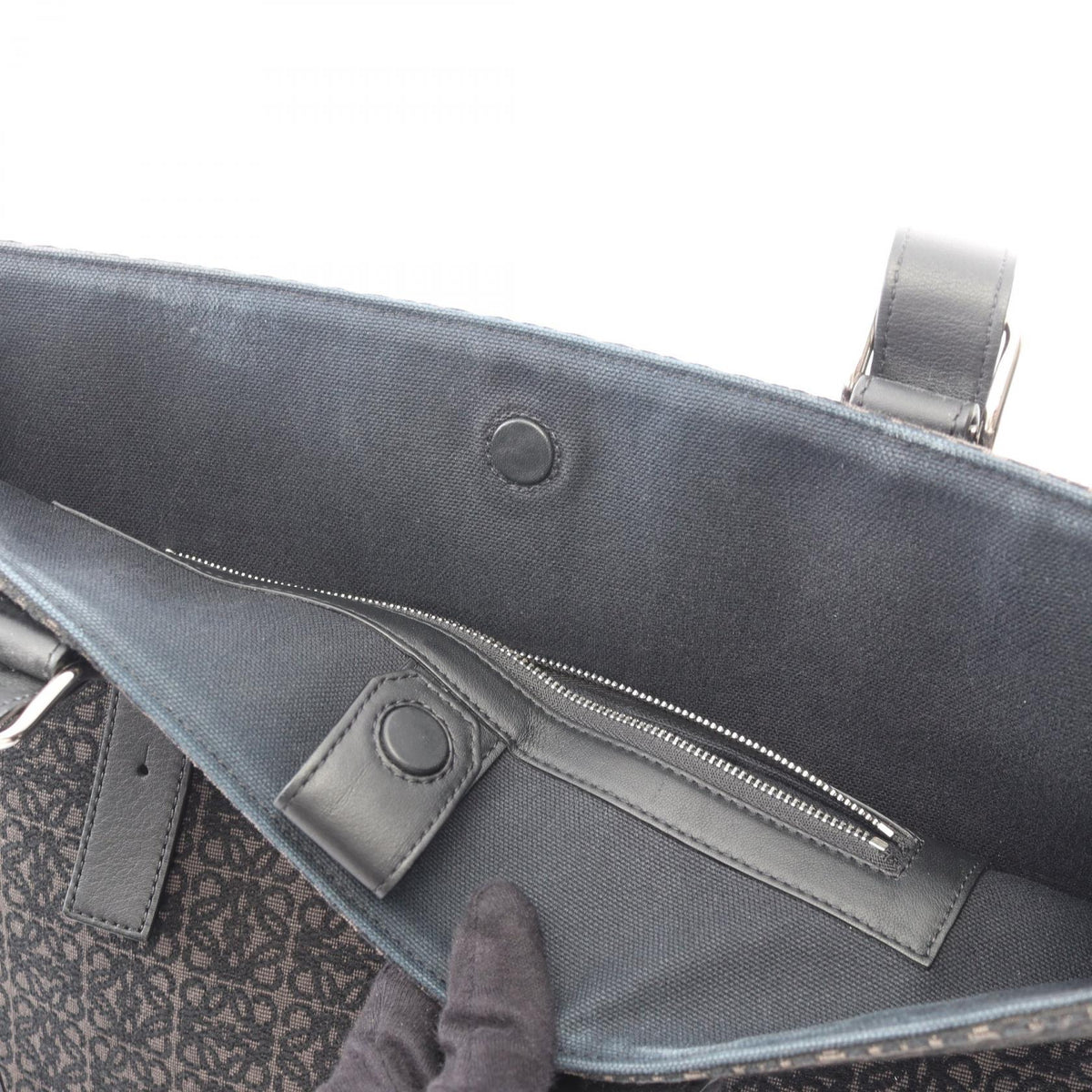 Loewe Anagram Tote · Canvas Leather