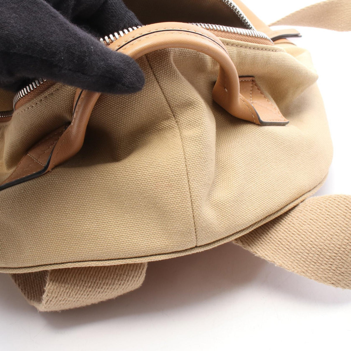 Loewe Round Backpack · Canvas & Leather