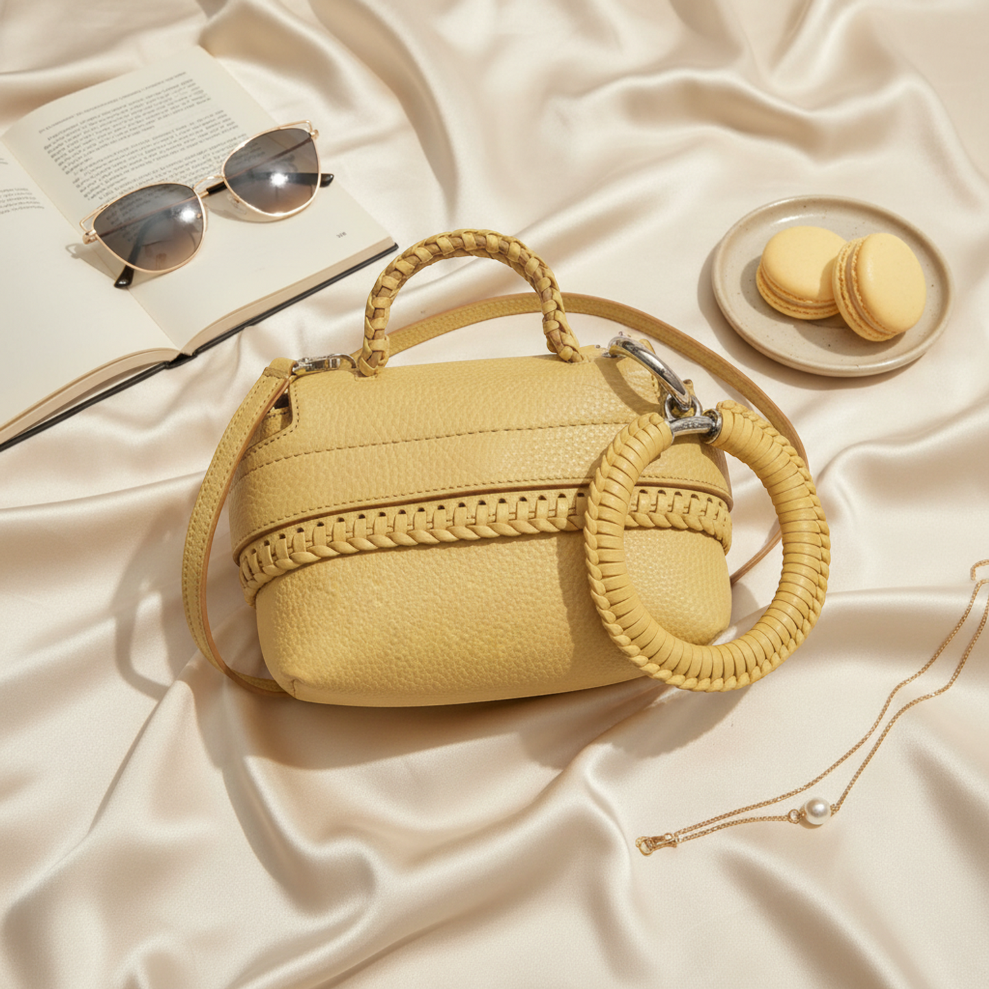 Tod's Women's Leather Handbag,Shoulder Bag Yellow