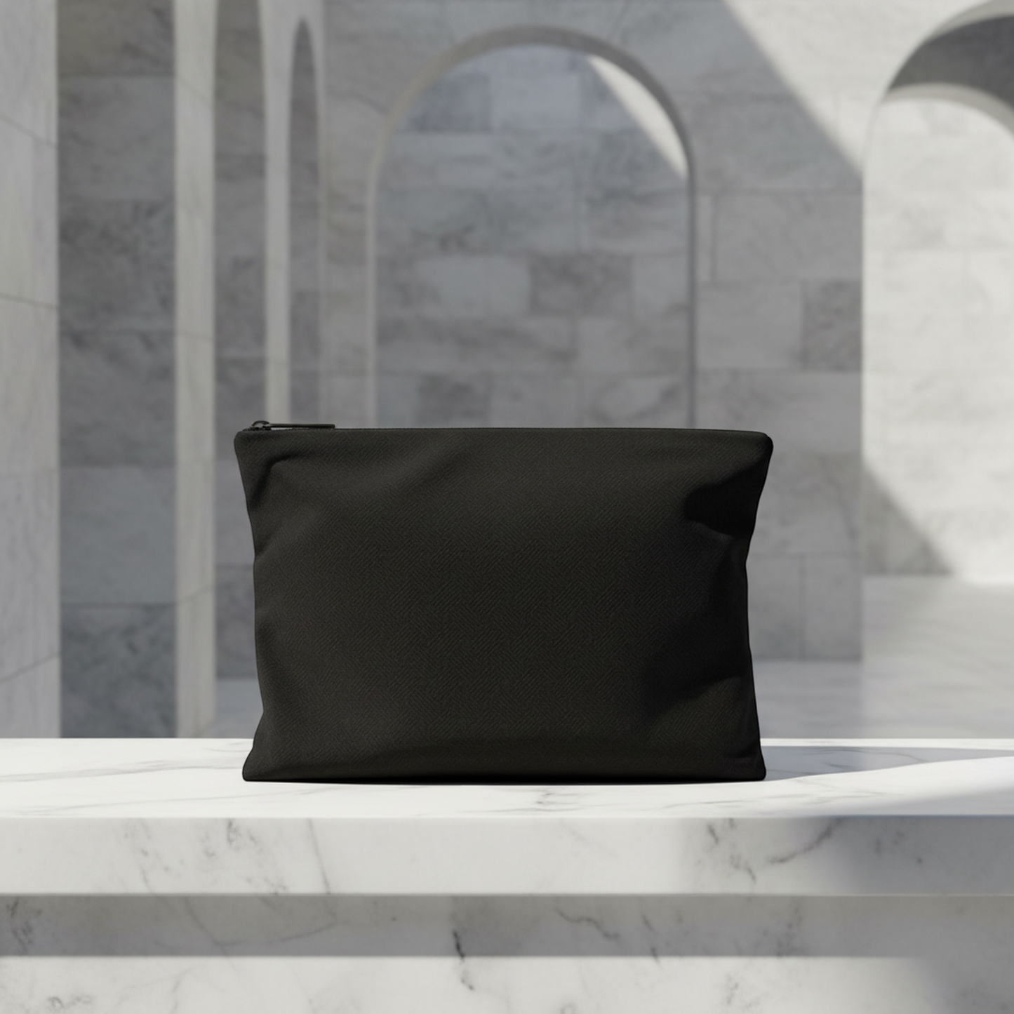 Bottega Veneta Men,Women Nylon Clutch Bag Black