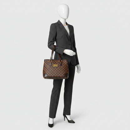 Louis Vuitton Damier Hampstead PM N51205 Women's Handbag Ebene