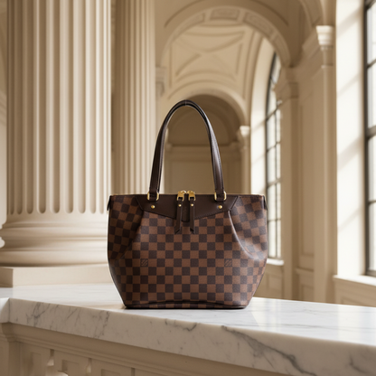 Louis Vuitton Damier Westminster PM N41102 Women's Handbag Ebene