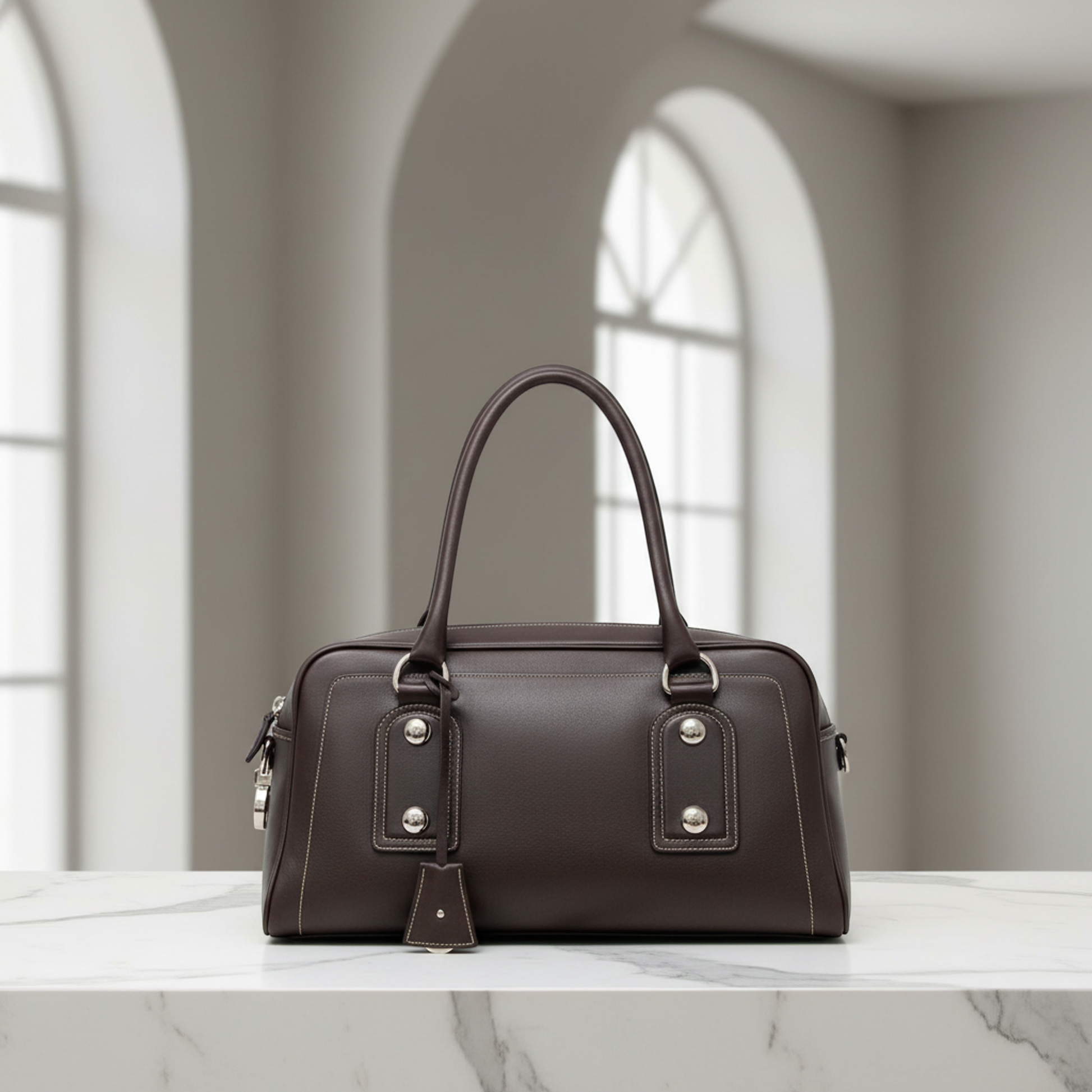 Bally CLELAND Women's Leather Handbag Brown