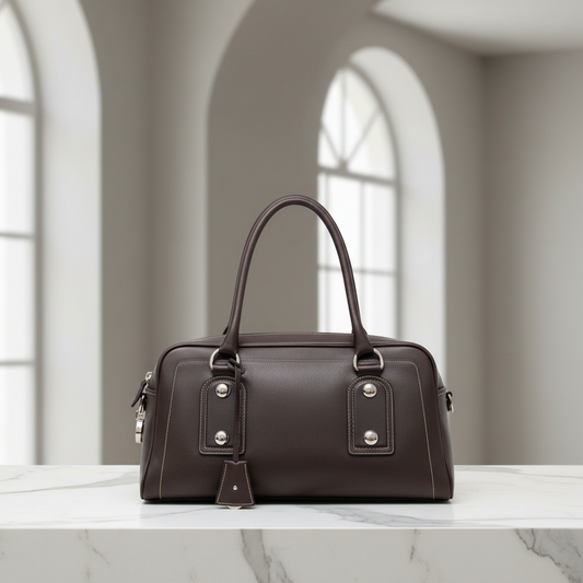 Bally CLELAND Women's Leather Handbag Brown