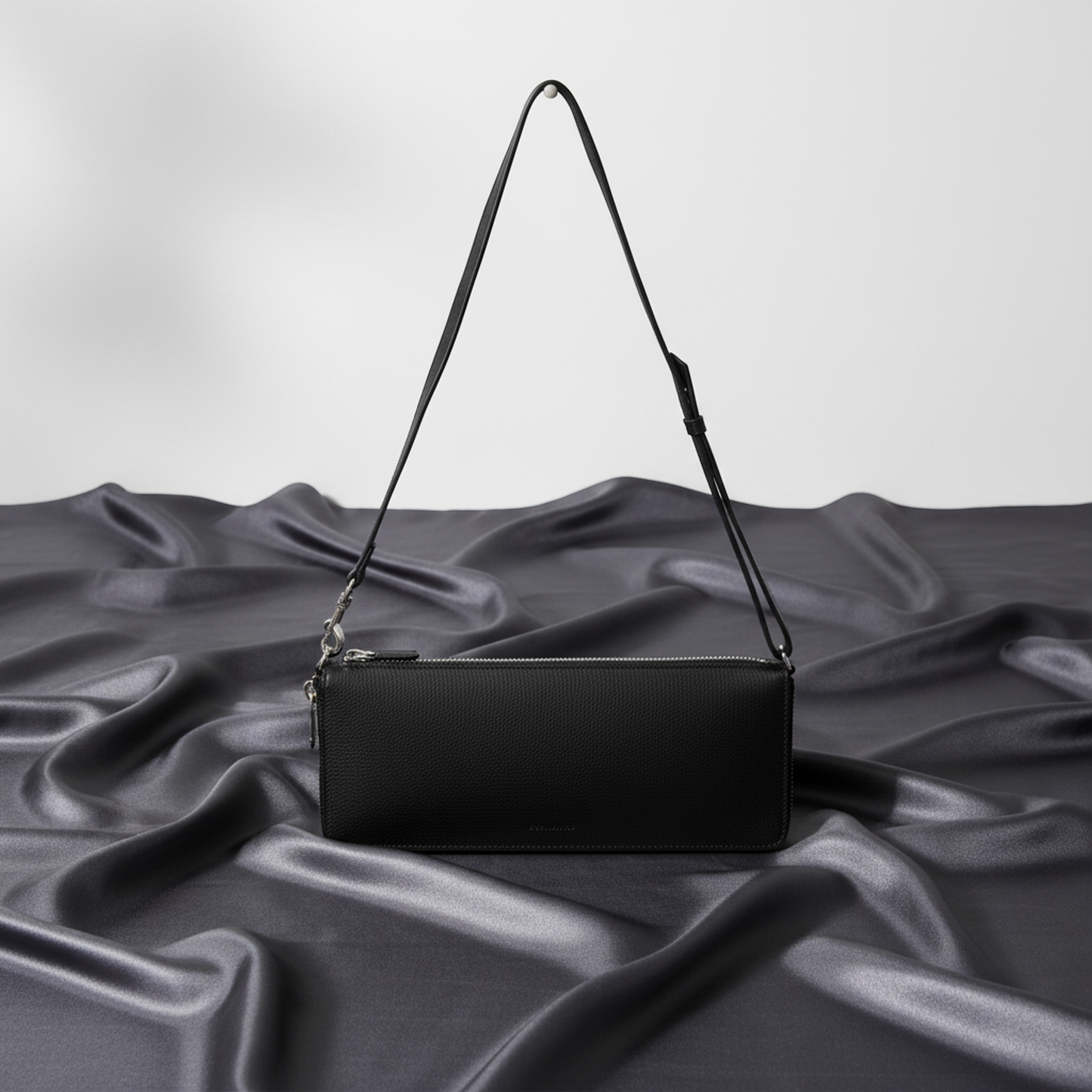 Balenciaga LEASH CLUTCH 658781 Women,Men Leather Shoulder Bag Black