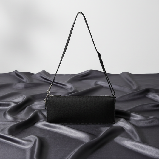 Balenciaga LEASH CLUTCH 658781 Women,Men Leather Shoulder Bag Black