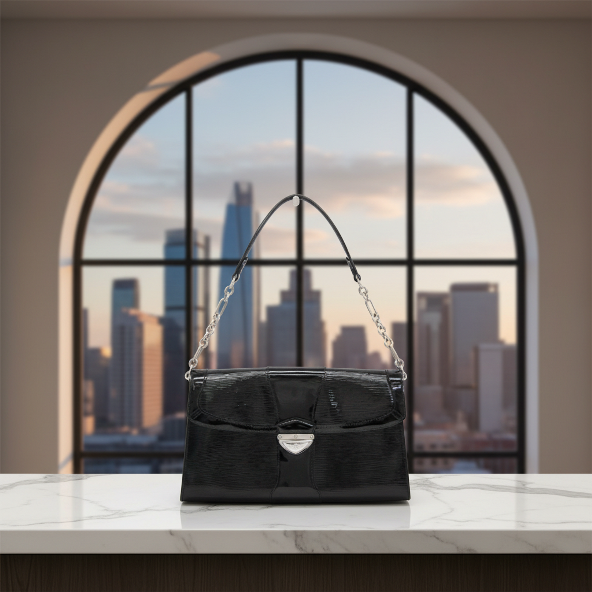 Louis Vuitton Epi Electric Pochette Jena M4027N Women's Shoulder Bag Noir