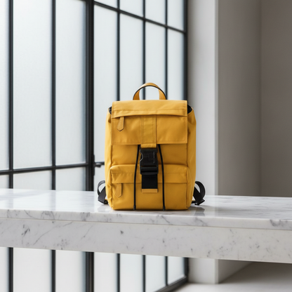 Fendi Fendines 7VZ067 Men,Women Nylon Backpack,Sling Bag Yellow