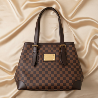 Louis Vuitton Damier Hampstead MM N51204 Women's Shoulder Bag,Tote Bag Brown