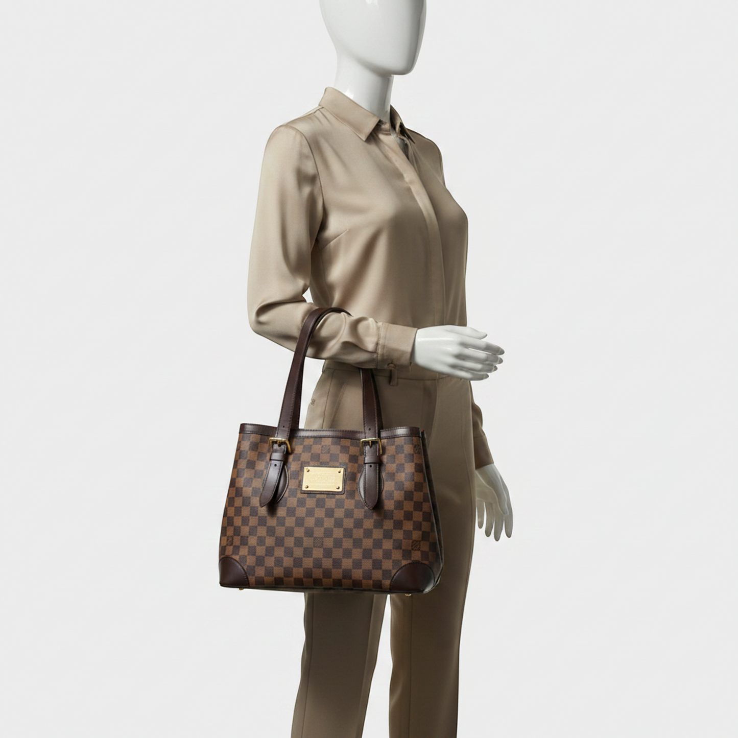 Louis Vuitton Damier Hampstead MM N51204 Women's Shoulder Bag Ebene