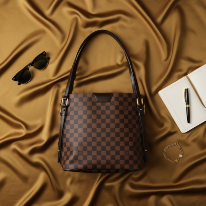 Louis Vuitton Damier Cabas Rivington N41108 Women's Tote Bag Ebene