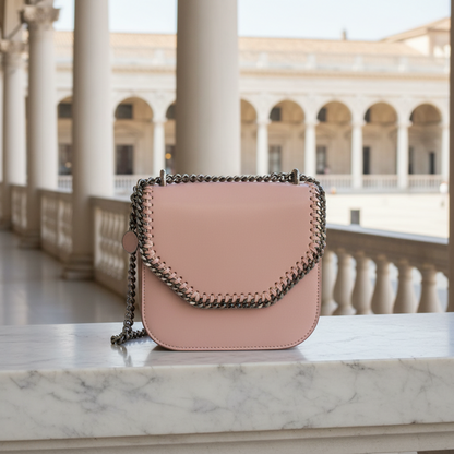 Stella McCartney BOX MINI SHOULDER 469027 W9956 Women's Faux Leather Shoulder Bag Pink