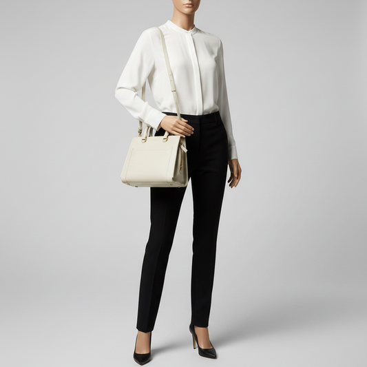 Saint Laurent Eastside Small 554116 Women's Leather Handbag,Shoulder Bag White