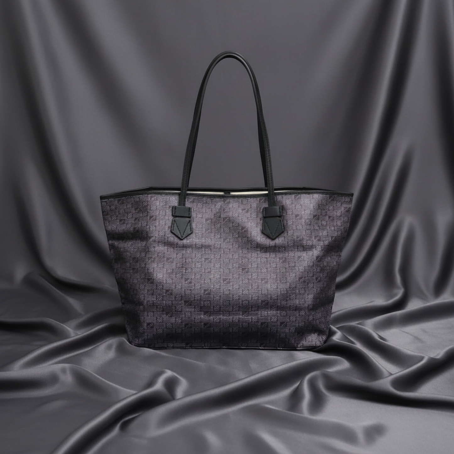 Moreau SAINT TROPEZ Large Men,Women PVC Tote Bag Black,Purple