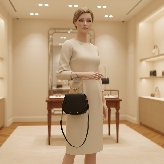Chloé Nile Women's Leather Shoulder Bag Black