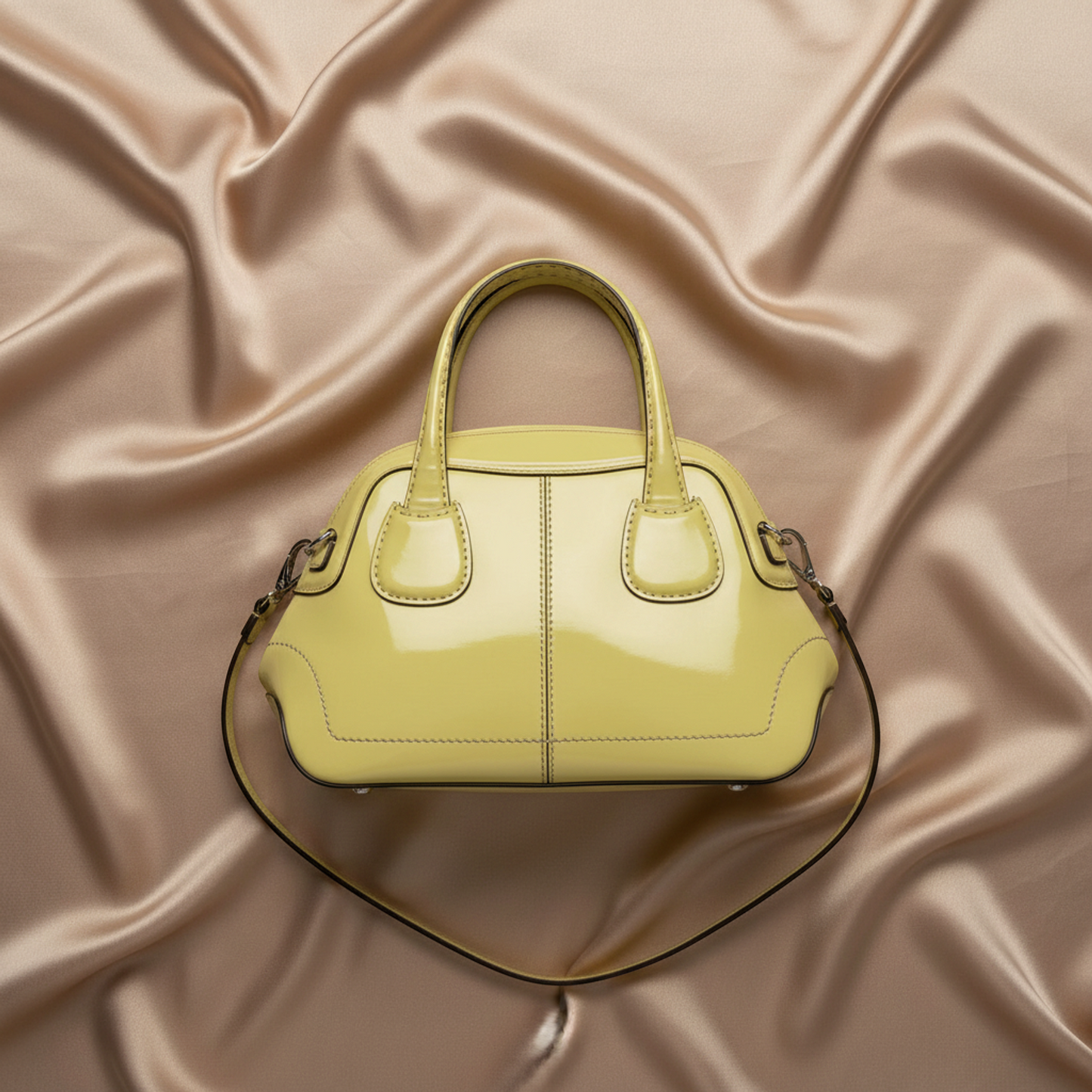 Tod's Women's Leather Handbag,Shoulder Bag Yellow