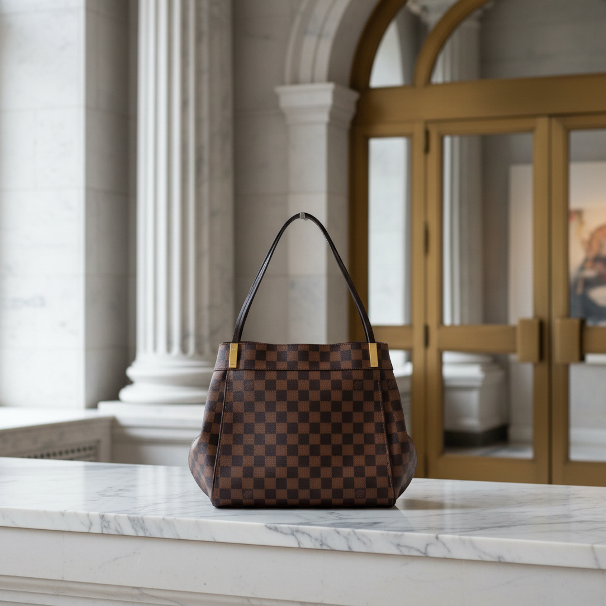 Louis Vuitton Damier Marylebone PM N41215 Women's Shoulder Bag,Tote Bag Brown