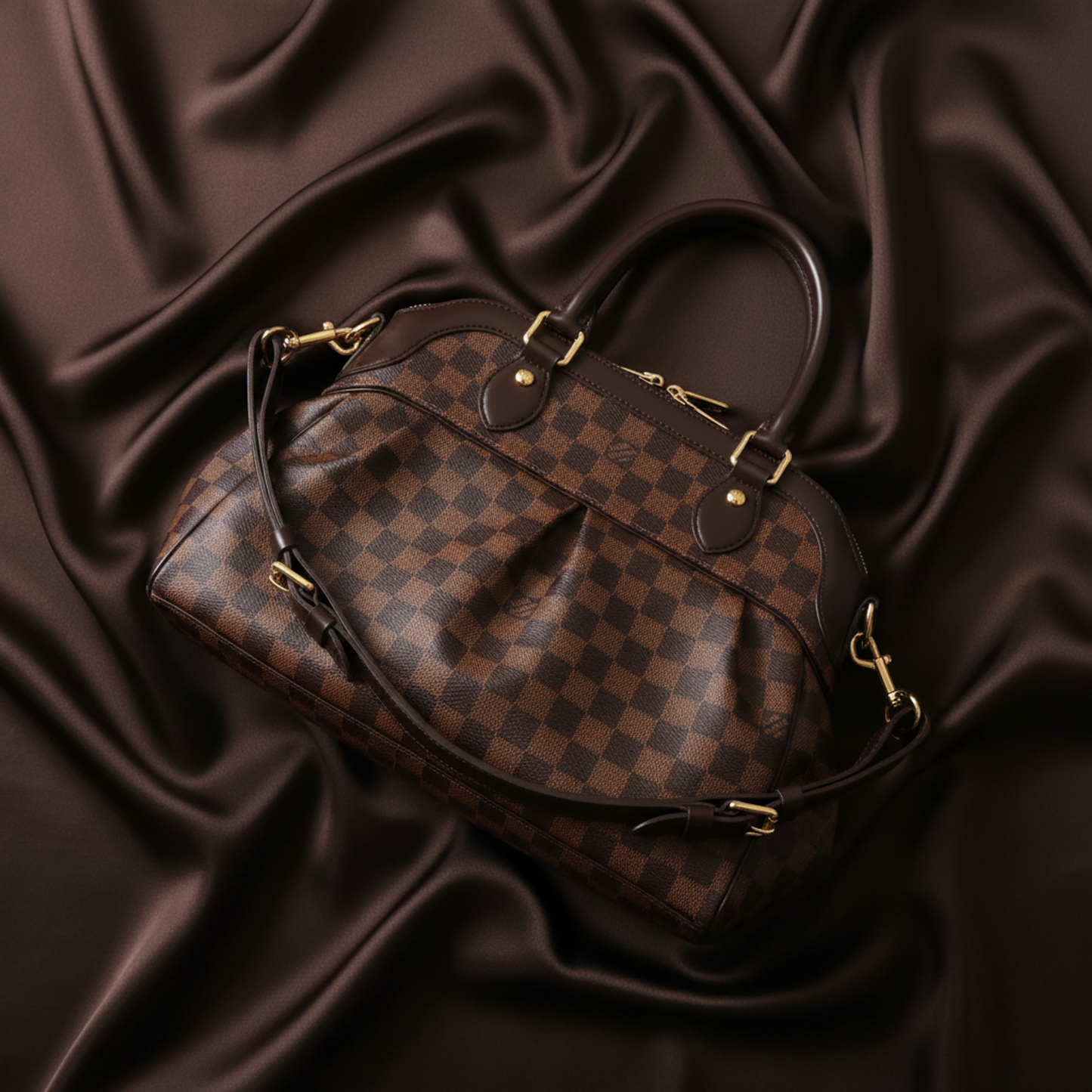 Louis Vuitton Damier Trevi PM N51997 Women's Shoulder Bag Ebene