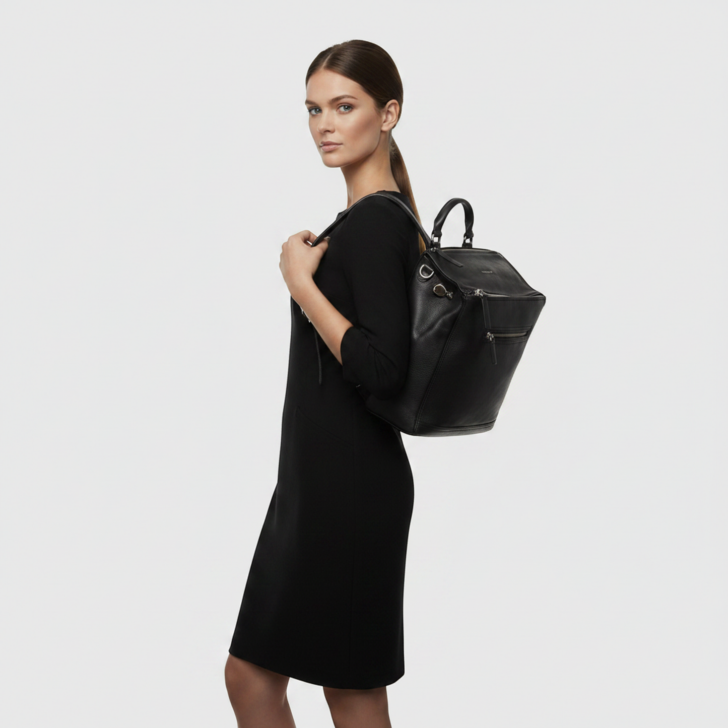 Givenchy Pandora Men,Women Leather Backpack Black
