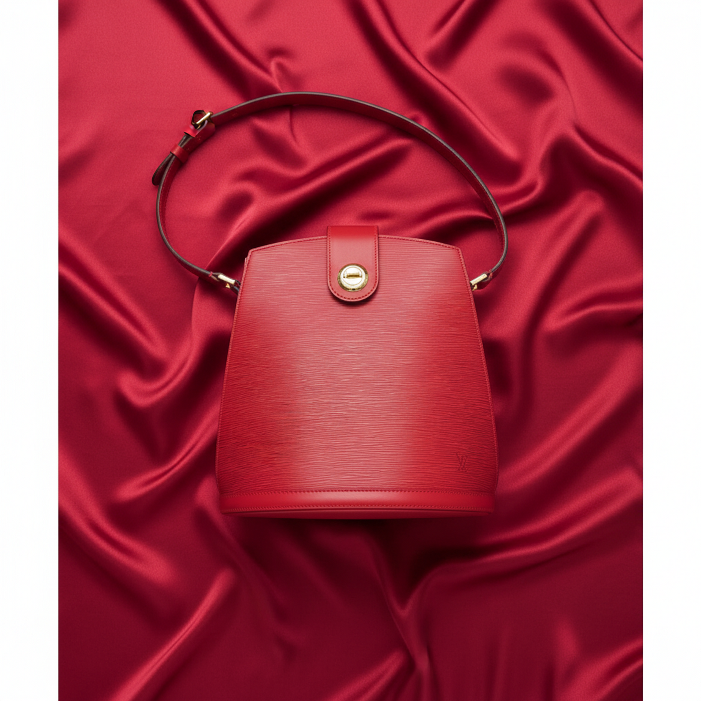Louis Vuitton Epi Cluny M52257 Women's Shoulder Bag Castilian Red