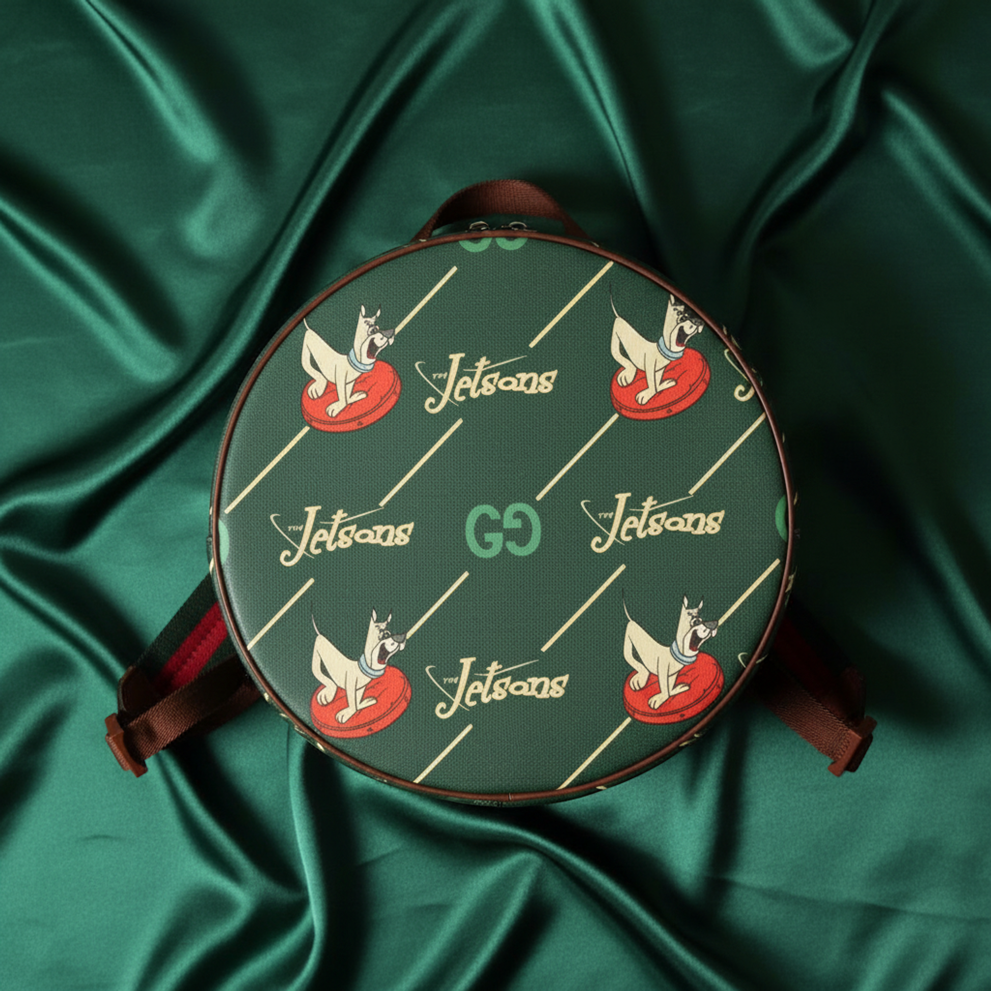 Gucci GUCCI × The Jetsons 752358 Boys,Girls PVC Backpack Green