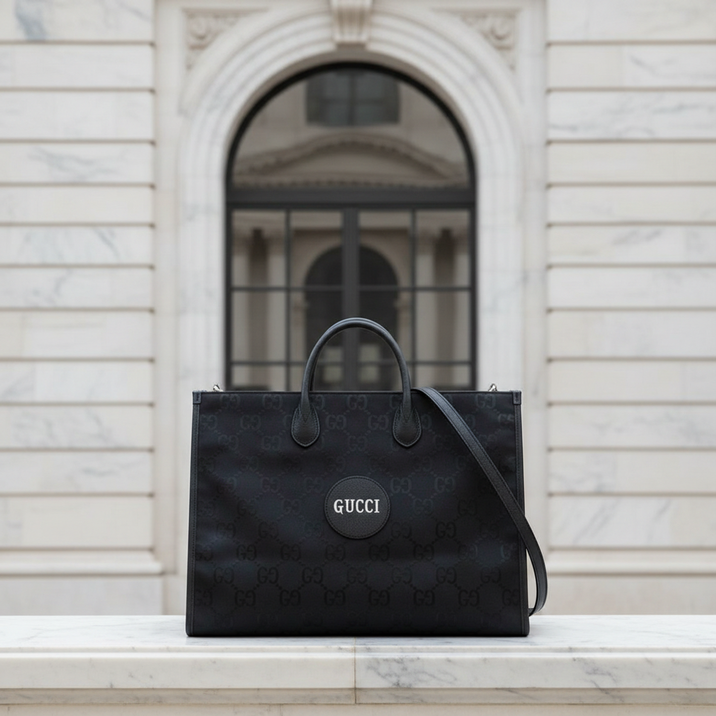 Gucci Off The Grid GG 630353 Men,Women Nylon Canvas,Leather Handbag,Shoulder Bag Black