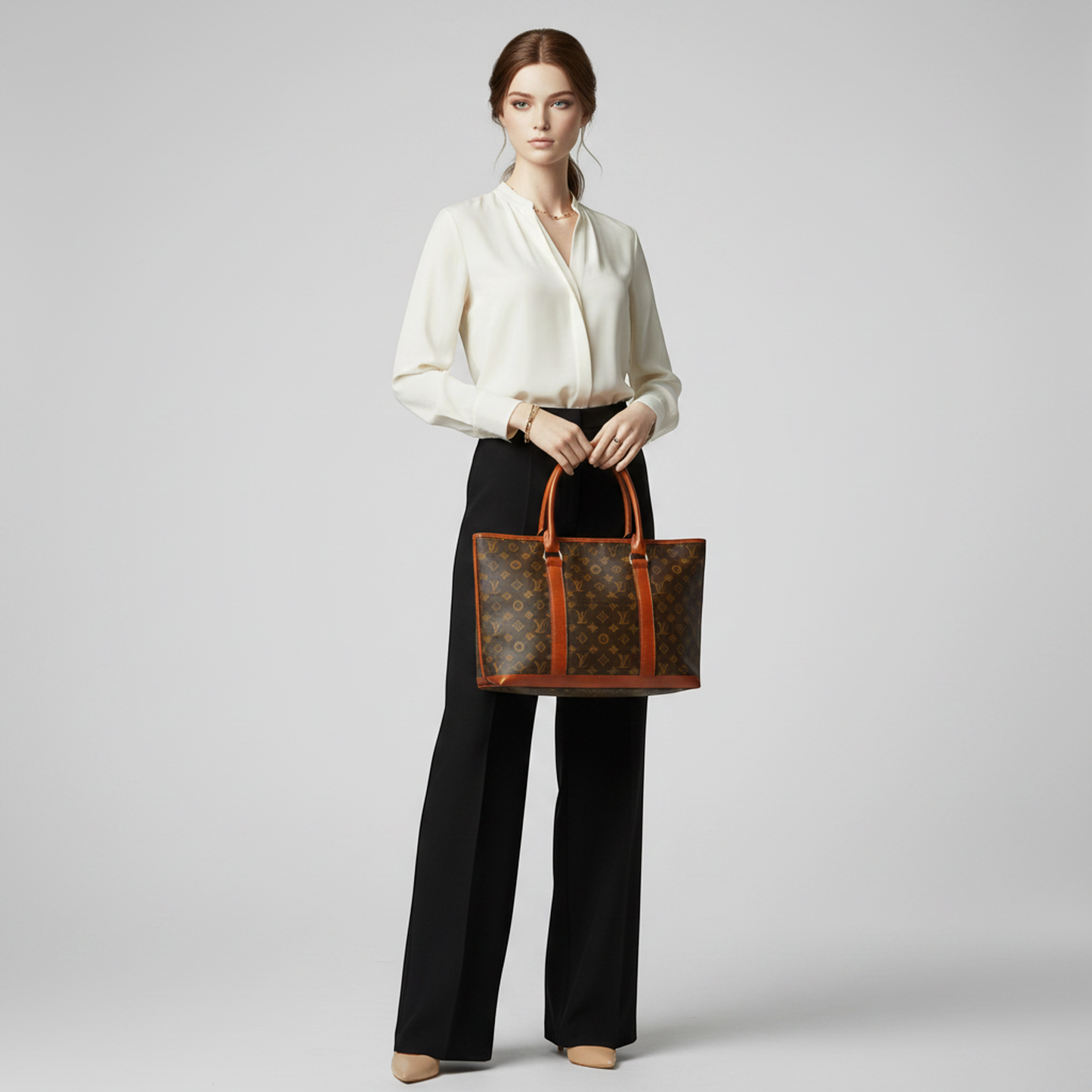 Louis Vuitton Monogram Sac Weekend PM M42425 Men,Women Handbag Monogram
