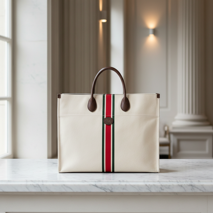 Gucci Sherry Line Interlocking G 658876 Men,Women Canvas,Leather Shoulder Bag,Tote Bag Off-white