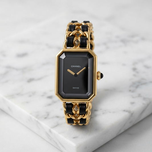 CHANEL Premiere Size L Gold Plated Quartz Ladies Watch H0001 BF582982