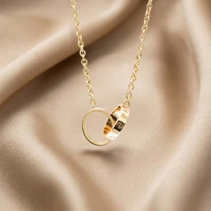 Cartier Baby Love Necklace Pink Gold (18K) No Stone Men,Women Fashion Pendant Necklace (Pink Gold)